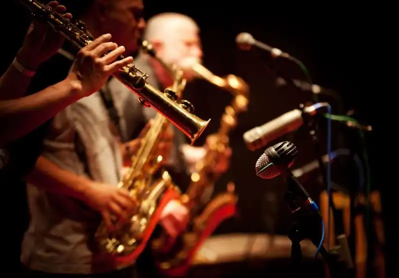 Playing jazz band